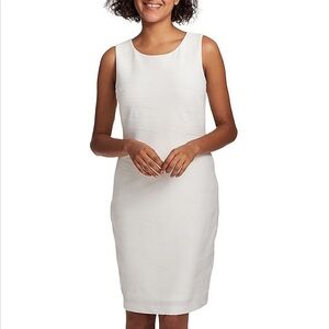 Tommy Hilfiger White Sleeveless Sheath Dress